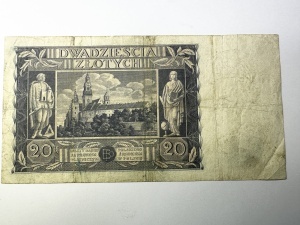 Bancnota Polonia - 20 Zlotych 1936 - Img 2