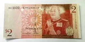 Bancnota Tonga - 2 Paanga 2008