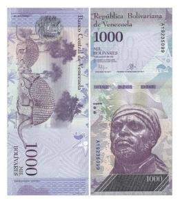 Bancnota - Venezuela 1000 Bolivares, 2016/2017