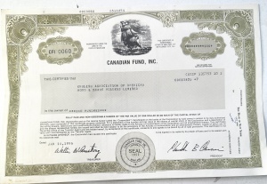Certificat Canadian Fund, Inc. (SUA, 1986)