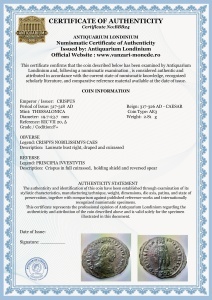 CRISPUS - CAESAR ( 317-326 AD )- Moneda Antica Romana - Img 3