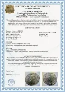 CRISPUS - CAESAR ( 317-326 AD ) - THESSALONICA -Moneda Antica Romana - Img 3