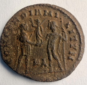 GALERIUS MAXIMIANUS - CAESAR ( 295-299 AD ) . Moneda Antica Romana - Img 2