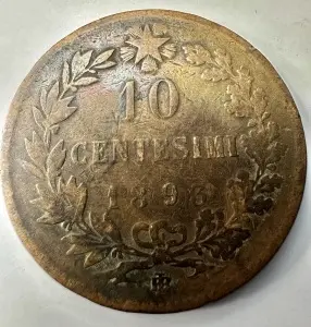 ITALIA - UMBERTO I - 10 CENTESIMI 1893 - Img 2