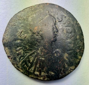 Moneda Antica Bizantina - ANASTASIUS I DICORUS ( 491-518 AD )