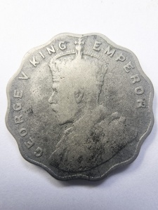 Moneda Coloniala - India Britanica - George V - 1 Anna 1919 - Img 2