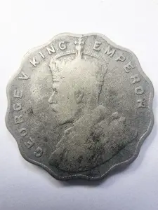 Moneda Coloniala - India Britanica - George V - 1 Anna 1919 - Img 2