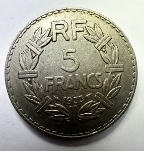 Moneda Franta - 5 Francs 1933