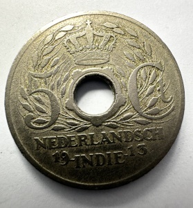 Moneda Indiile Olandeze ( Indonezia ) - Wilhelmina - 5 Cents 1913