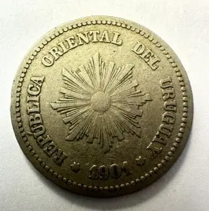 Moneda Uruguay - 2 Centesimos 1901