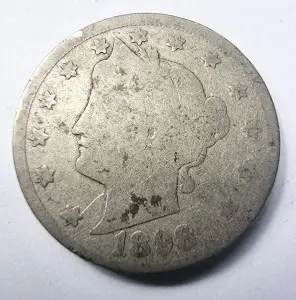 Moneda USA -Liberty Head - 5 Cents 1898