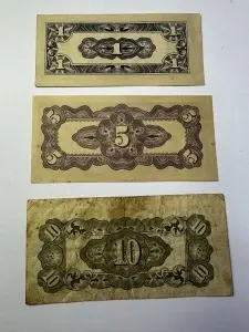 Set Bancnote - Malaya - Ocupatie Japoneza - 1/510 Cents 1942 - Img 2