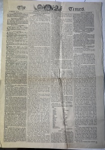 Ziar Istoric - Marea Britanie – The Times, 7 noiembrie 1805 – Rapoarte oficiale după Bătălia de la Trafalgar
