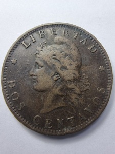 🪙 Argentina – 2 Centavos 1890 - Img 1