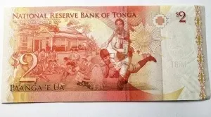 Bancnota Tonga - 2 Paanga 2008 - Img 2