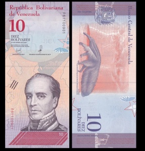 Bancnota - Venezuela 10 Bolivares, 2018