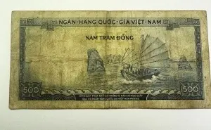 Bancnota - Vietnam de Sud – 500 Đồng (1955-1956 ) - Img 2