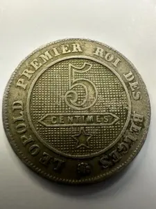 Belgia - 5 Centimes 1862 - Leopold I - Img 2