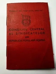 Carnet de membru al Consiliului Central al Sindicatelor din Republica Populară Romînă (RPR)