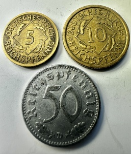 GERMANIA - 5/10/50 Reichspfennig 1935