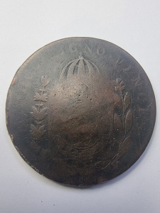 Moneda 40 Réis – Imperiul Braziliei, Pedro I (1822–1831) - Img 2