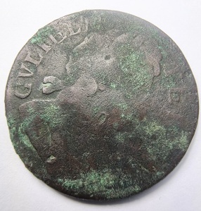 Moneda Anglia - William III - Half Penny 1698