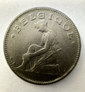 Moneda Belgia - Albert I - “ Bun Pentru “ 50 Centimes 1923 - Img 2