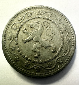Moneda Belgia - Ocupatie Germana - Albert I - 10 Centimes 1916 - Img 2