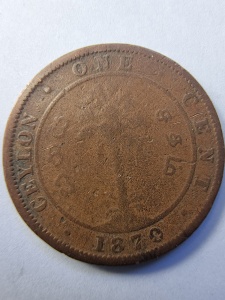 Moneda Coloniala - 1 Cent 1870 - Ceylon - Victoria