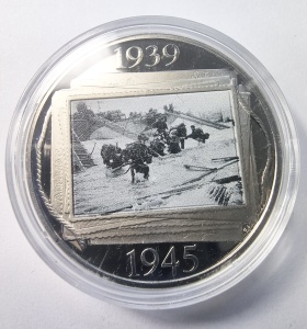 Monedă comemorativă Gibraltar 2019 – „Al Doilea Război Mondial 1939–1945” - Half Crown - Img 2