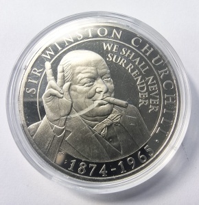 Monedă comemorativă Gibraltar 2020 – Sir Winston Churchill – Half Crown