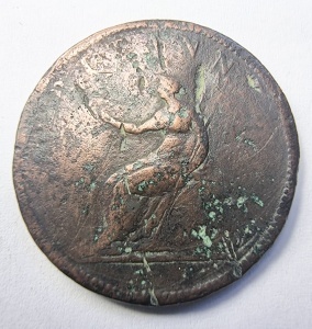 Moneda Regatul Unit - George III - Half Penny 1806 - Img 2