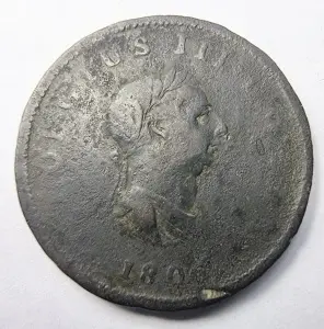 Moneda Regatul Unit - George III - Half Penny 1806