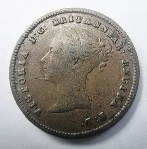 Moneda Regatul Unit - Victoria - Half Farthing 1844 - Img 2