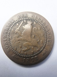 Olanda - Willem III - 1 Cent 1878 - Img 1