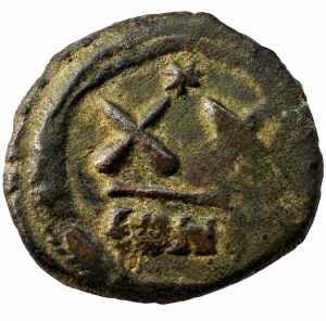 PHOCAS ( 602-610 AD ) - CONSTANTINOPLE - Moneda Medievala Bizantina - Img 2