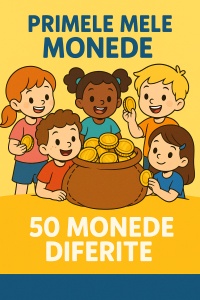 Primele Mele Monede – Set Educativ cu 50 de Monede Diferite