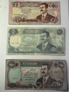 Set Bancnote - 5/100/250 Dinari - Irak