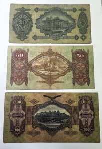 Set Bancnote - Ungaria - 20/50/100 Pengo ( 1930-1932 ) - Img 2