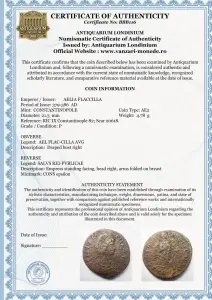 AELIA FLACCILLA ( 379-386 AD ) - Moneda Antica Romana - Img 3