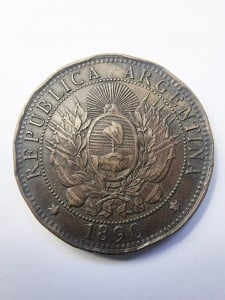 Argentina - 2 Centavos 1890 - Img 1