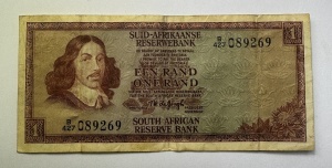 Bancnota - Africa de Sud, 1 Rand (1961–1966)