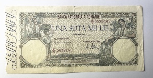 Bancnota Regalista - Romania - 100.000 Lei - 20.12.1946 - Regele Mihai I
