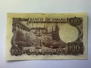 Bancnota Spania - 100 Pesetas 1970 - Img 2