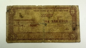 Bancnota - Vietnamul de Sud - 5 Dong ( 1953-1955 )