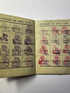 Carnet de membru al Consiliului Central al Sindicatelor din R.P.R. (Republica Populară Română). - Img 2