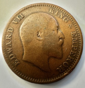 INDIA BRITANICA - EDWARD VII - ONE QUARTER ANNA 1906 - Img 2