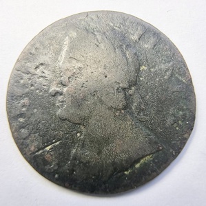 Moneda Anglia - George II - Farthing 1754
