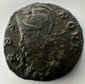 Moneda Comemorativa a orasului Roma . Batuta sub Constantine cel Mare