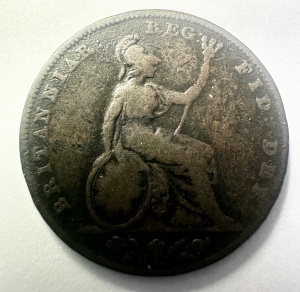 Moneda Regatul Unit - Victoria - Farthing 1839 - Img 2